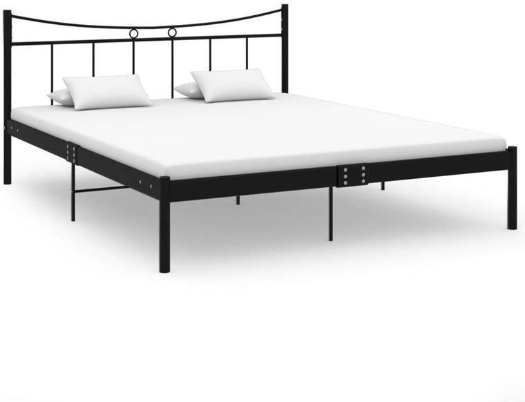 VidaXL Bedframe metaal zwart 160x200 cm - Foto 2
