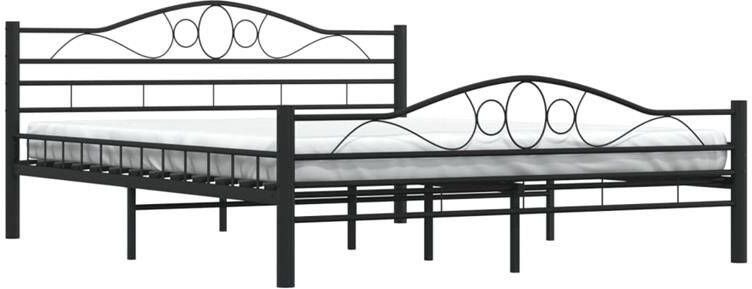 VidaXL -Bedframe-staal-zwart-160x200-cm