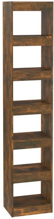 VidaXL -Boekenkast kamerscherm-40x30x198-cm-gerookt-eikenkleurig - Foto 5
