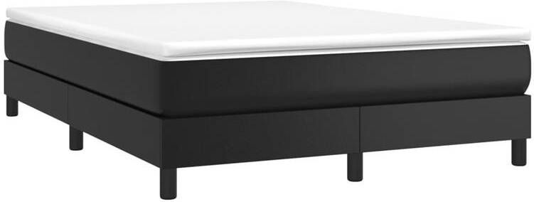 Vida XL Boxspring met matras kunstleer zwart 140x200 cm SKU: V3144261 - Foto 3