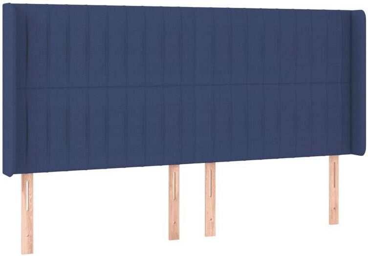 VIDAXL Hoofdbord LED 163x16x118 128 cm stof blauw - Foto 8