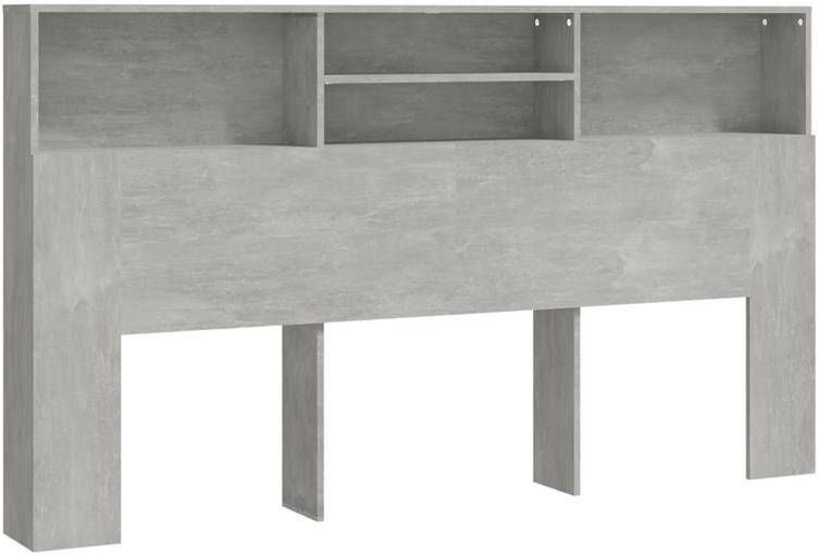 VIDAXL Hoofdbordkast 180x19x103 5 cm betongrijs