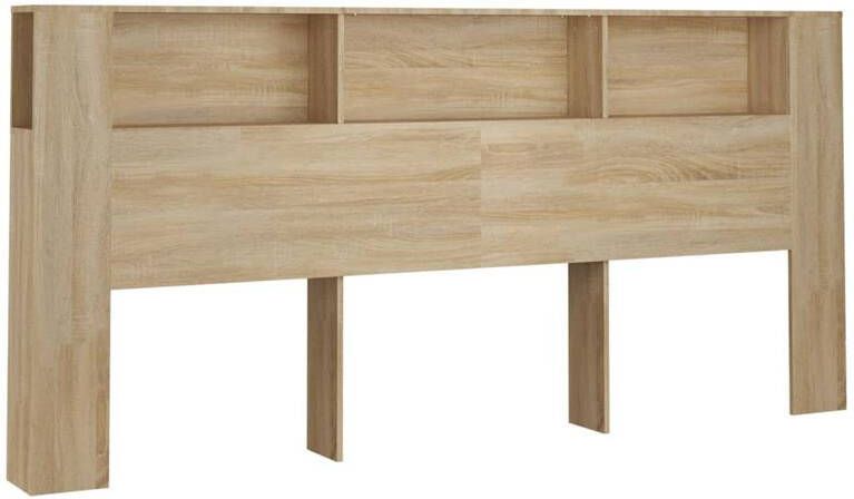 VIDAXL Hoofdbordkast 220x18 5x104 5 cm sonoma eikenkleurig