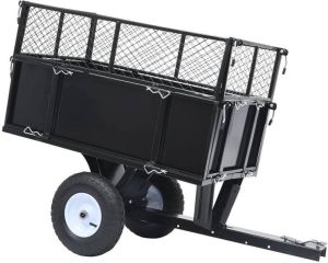VidaXL Kiepwagen voor zitmaaiers 150 kg
