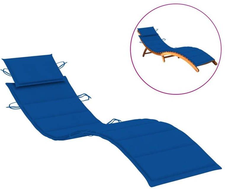 VidaXL Ligbedkussen koningsblauw