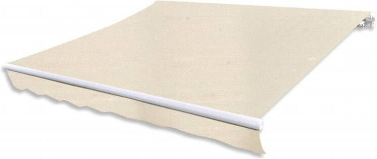 VidaXL Luifel gemotoriseerd uitschuifbaar 400 cm crème