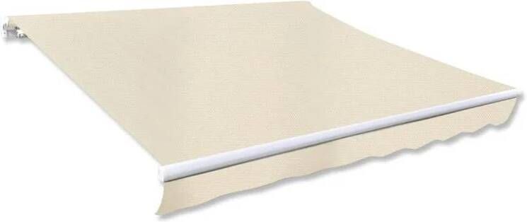 VidaXL Luifel uitschuifbaar 300 cm crème