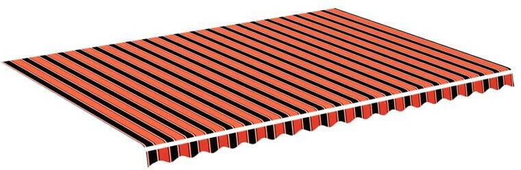 VidaXL Luifeldoek Oranje en bruin 500 x 350 cm