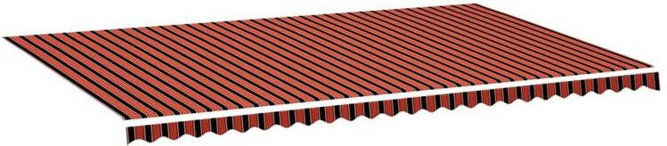 VidaXL Luifeldoek Oranje en bruin 600 x 350 cm