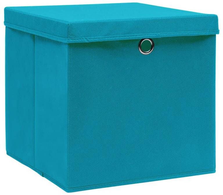 VidaXL Opbergbox Babyblauw met deksels