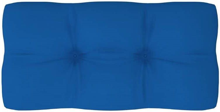 VidaXL Palletbankkussen koningsblauw 80 x 40 x 12 cm