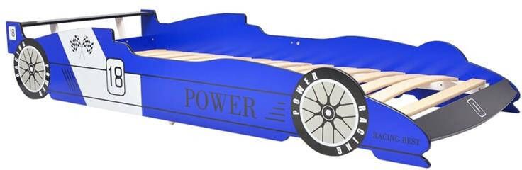VidaXL -Kinderbed-raceauto-blauw-90x200-cm