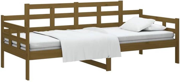VidaXL Slaapbank massief grenenhout honingbruin 90x190 cm - Foto 3