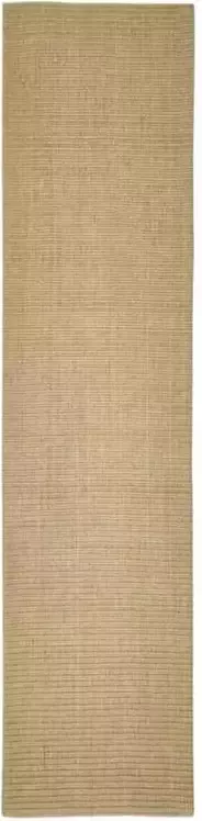 VidaXL Vloerkleed 80x350 cm natuurlijk sisal