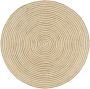 VidaXL -Vloerkleed-handgemaakt-met-spiraal-ontwerp-120-cm-jute-wit - Thumbnail 1