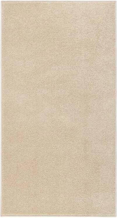 VidaXL -Vloerkleed-kortpolig-80x150-cm-beige