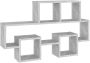 VIDAXL Wandschap auto-vormig 82x15x51 cm spaanplaat betongrijs - Thumbnail 2