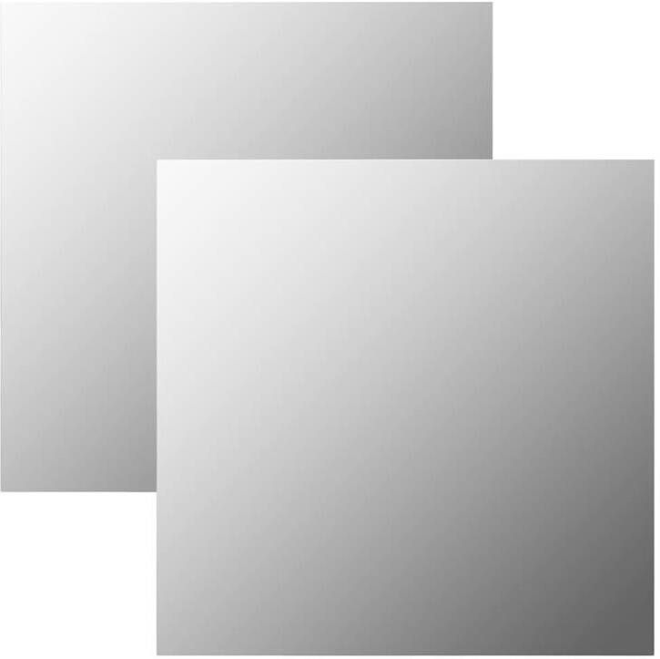 VidaXL Wandspiegels 2 st vierkant 50x50 cm glas