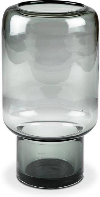 Villa Collection Hoej glazen vaas grijs 14 3 x 26 5 cm
