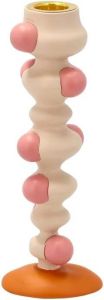 Villa Collection Styles Kandelaar H 18 cm Roze