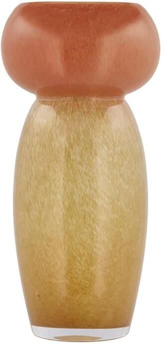 Villa Collection Styles Glazen Vaas Geel Oranje