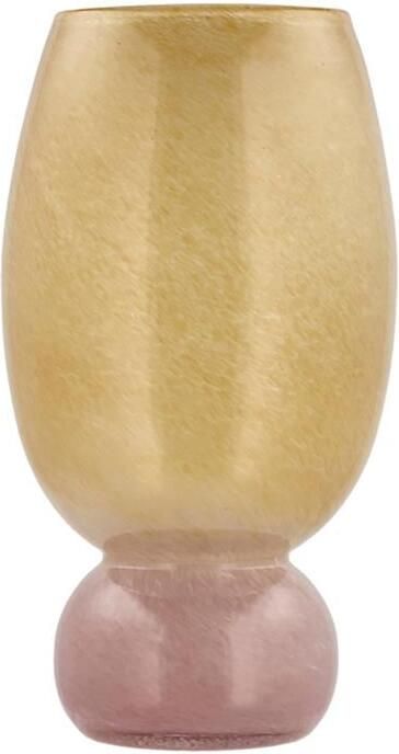 Villa Collection Styles Glazen Vaas Roze Geel