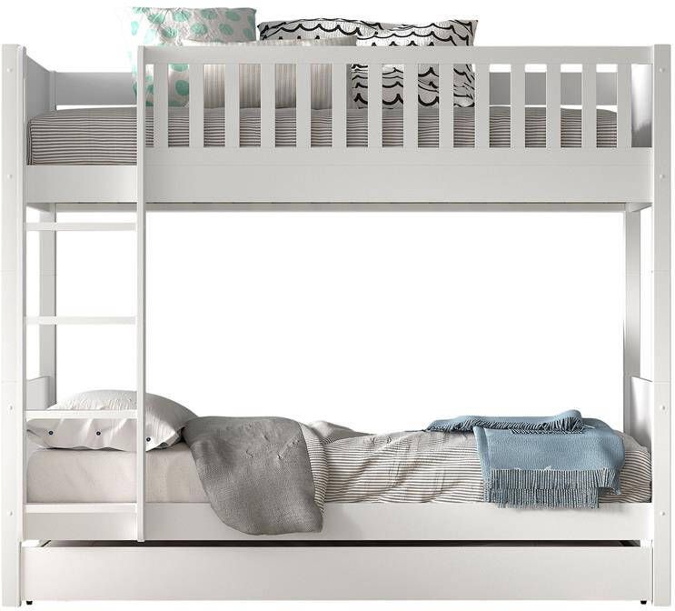 Vipack Stapelbed Scottie met bedlade 90x200 Wit - Foto 2
