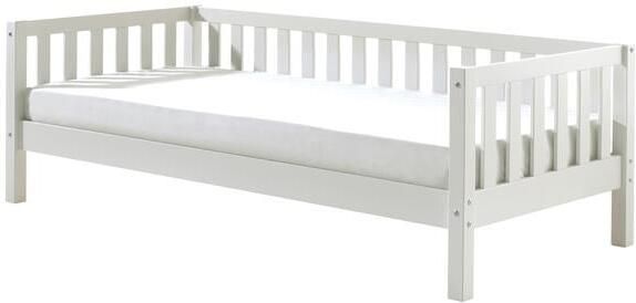 Vipack EMOB Kajuitbed Friedrich 90x200 dennenhout wit Houten kinderbedden Wit Hout Houten kinderbedden Eenpersoons Kajuitbed Op voorraad - Foto 5