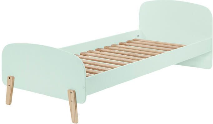 Vipack Kinderledikant Kiddy incl. lattenbodem ligoppervlak 90 200 cm rechtlijnig ontwerp in retro-look hoogwaardig mdf gelakt - Foto 6