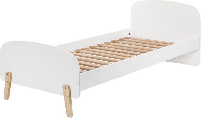 Vipack Kinderledikant Kiddy incl. lattenbodem ligoppervlak 90 200 cm rechtlijnig ontwerp in retro-look hoogwaardig mdf gelakt - Foto 10