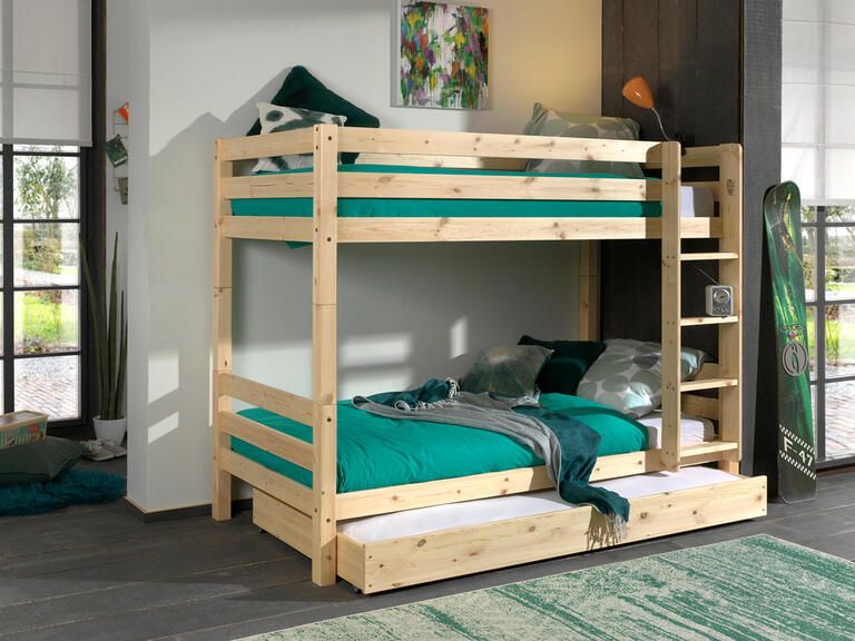 Vipack Stapelbed Claire 160cm met bedlade dennenhout - Foto 3