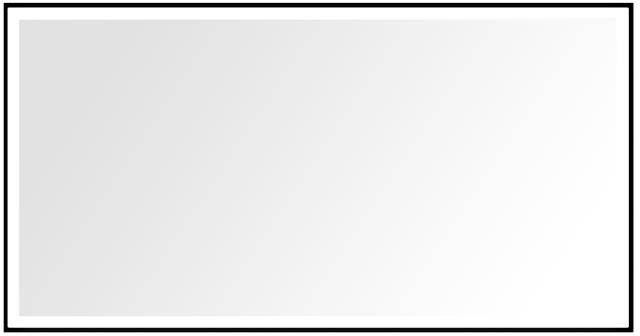 Vtw Living Badkamerspiegel met Verwarming Zwarte Rand 80 x 60 cm