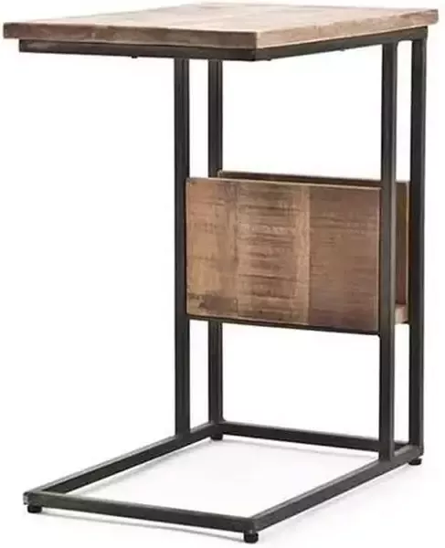 Vtw Living Bijzettafel van Mangohout 54 cm hoog