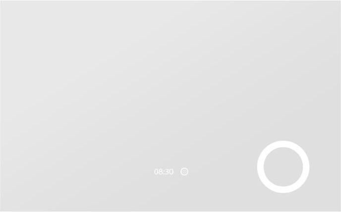 Vtw Living Badkamerspiegel met LED Verlichting Rechthoek 80 x 60 cm