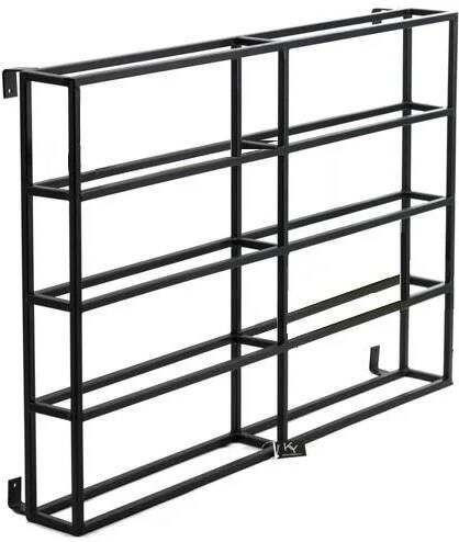 Vtw Living Wijnrek van Metaal Wijnfles Rek Industrieel 71x12x50 cm