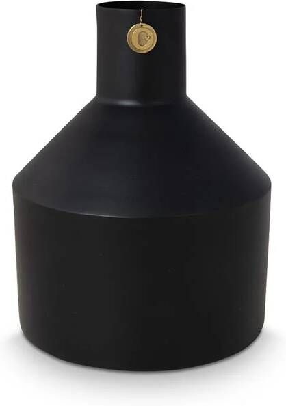 Vtwonen Bloemenvaas Metaal H 30 cm Zwart