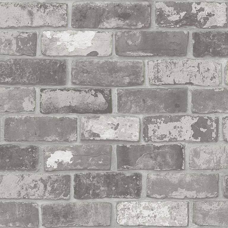 Vtwonen Vliesbehang | Bricks Grey Grijs
