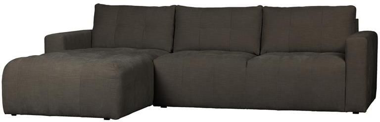 Vtwonen Bar Chaise Longue Links Stof Antraciet 87x280x170