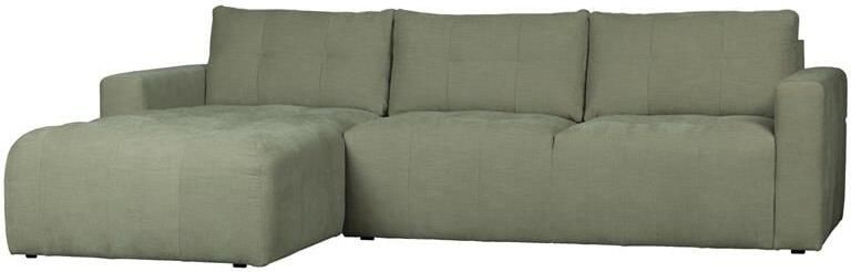 Vtwonen Bar Chaise Longue Links Stof Groen 87x280x170