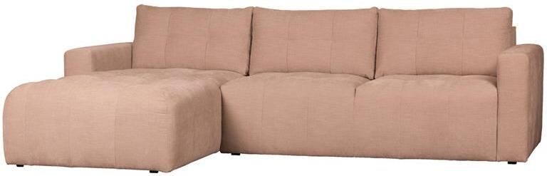 Vtwonen Bar Chaise Longue Links Stof Roze 87x280x170