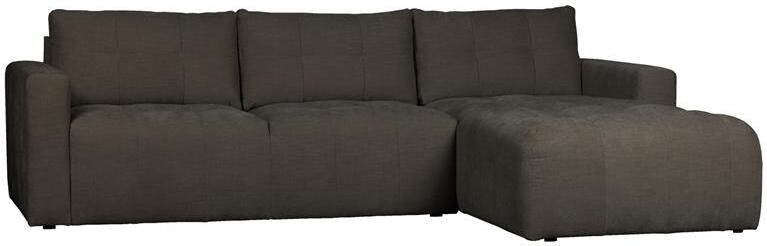 Vtwonen Bar Chaise Longue Rechts Stof Antraciet 87x280x170