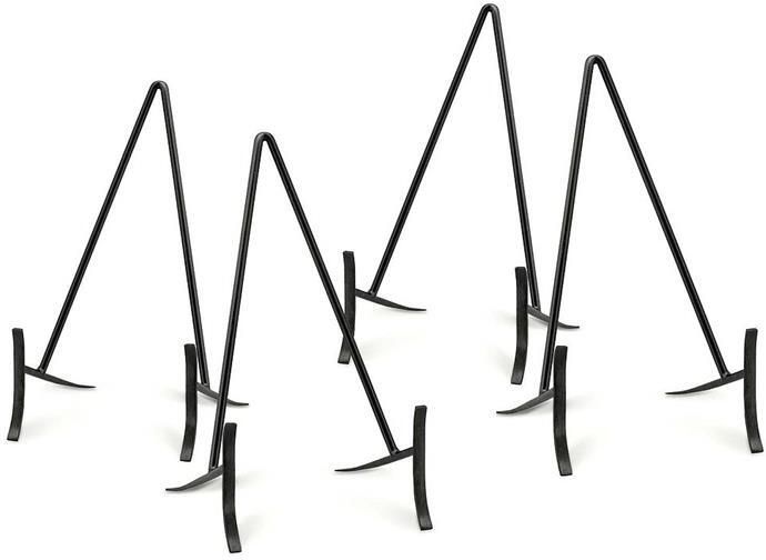 Vtwonen Bordenstandaard sierborden Zwart 11x20cm Set van 4