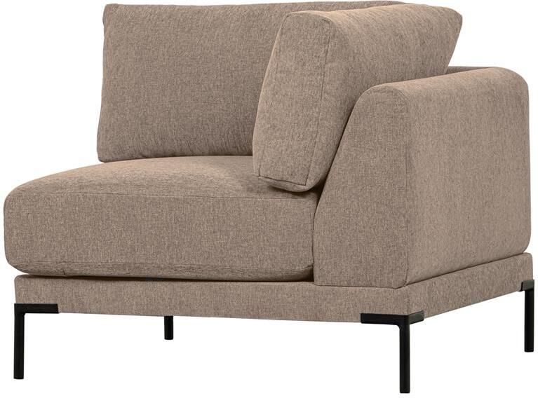 Vtwonen Couple Bank Hoekelement Polyester Mud Melange