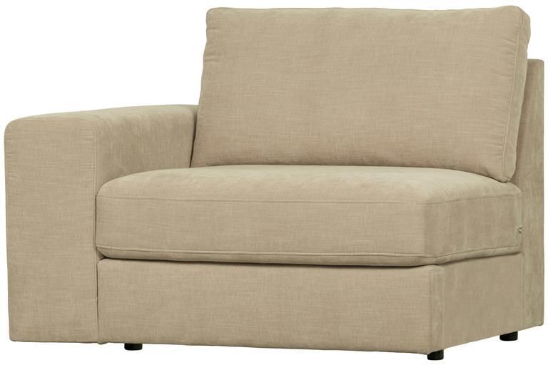 Vtwonen Family 1-Zits Bank Element Met Arm Links Polyester Zand