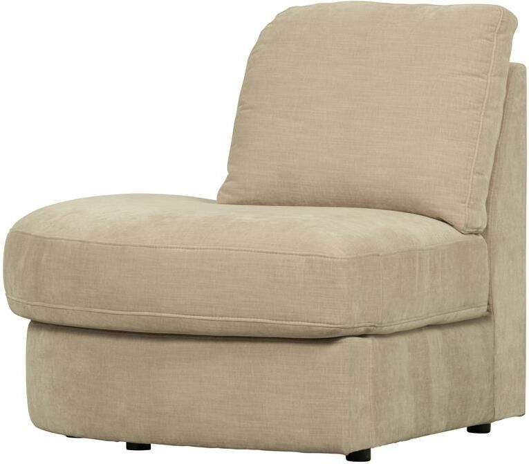 Vtwonen Family 1-Zits Bank Element Ronde Hoek Links Polyester Zand