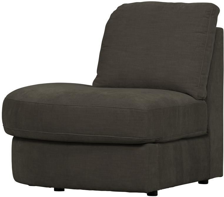 Vtwonen Family 1-Zits Bank Element Ronde Hoek Links Polyester -Zwart