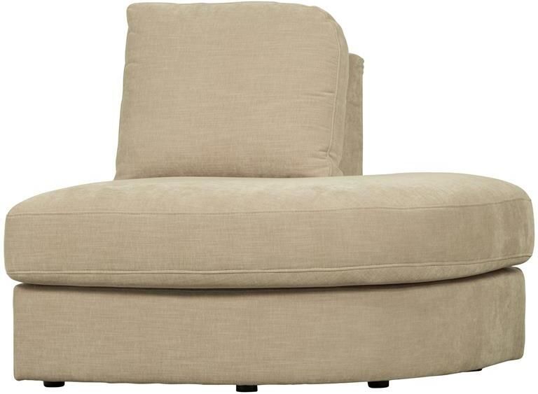 Vtwonen Family 1-Zits Bank Element Ronde Hoek Rechts Polyester -Zand