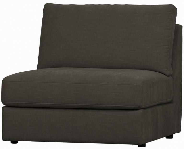 Vtwonen Family 1-Zits Bank Element Zonder Arm Polyester Antraciet