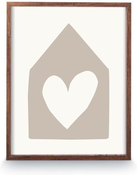 Vtwonen Fotolijst Hangend fotolijstje Bruin Hout 41x51x2.5cm