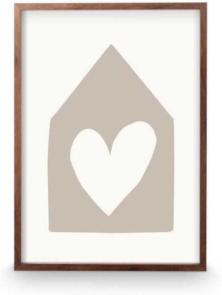 Vtwonen Fotolijst Hangend fotolijstje Bruin Hout 51x71x3cm